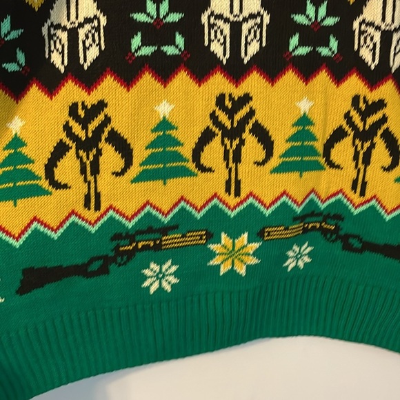 Star Wars Grogu Frog Mandalorian Ugly Christmas Sweater Knit size XL - Picture 13 of 16